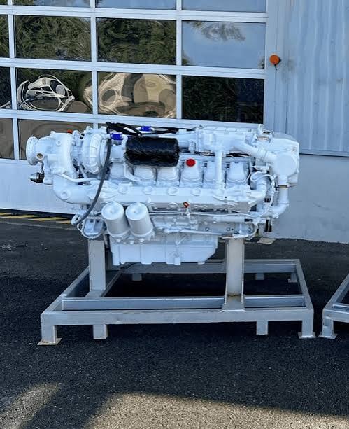 Skid-Mounted Commercial Marine Diesel Engine